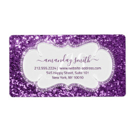 UAWG Bridal Sweet Monogram Violet Royal Glitzer