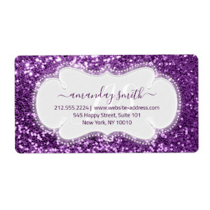 UAWG Bridal Sweet Monogram Violet Royal Glitzer