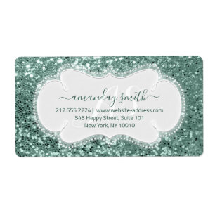 UAWG Bridal Sweet Monogram Wedding Mint Glitzer