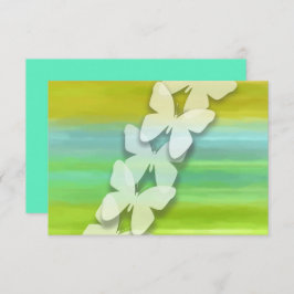 UAWG Butterfly Blau Gelb Farbe Einladung