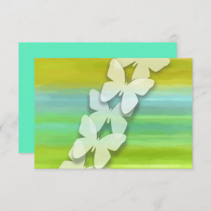 UAWG Butterfly Blau Gelb Farbe Einladung