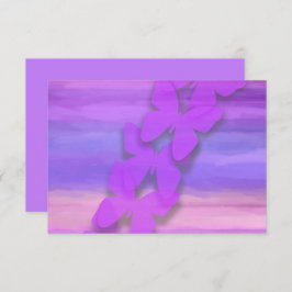 UAWG Butterfly Rosa Lila Farbe Einladung