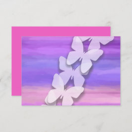 UAWG Butterfly Rosa Lila Farbe Einladung