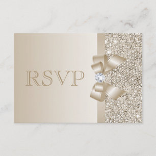 UAWG Champagnersequenzen, Bow & Diamond UAWG RSVP Karte