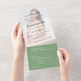 UAwg-Einladung zur Veranstaltung "Sage Green Foto  All In One Einladung