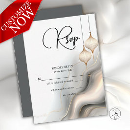 UAWG Exotic Gold Holzkohle Arabian Flair RSVP Karte