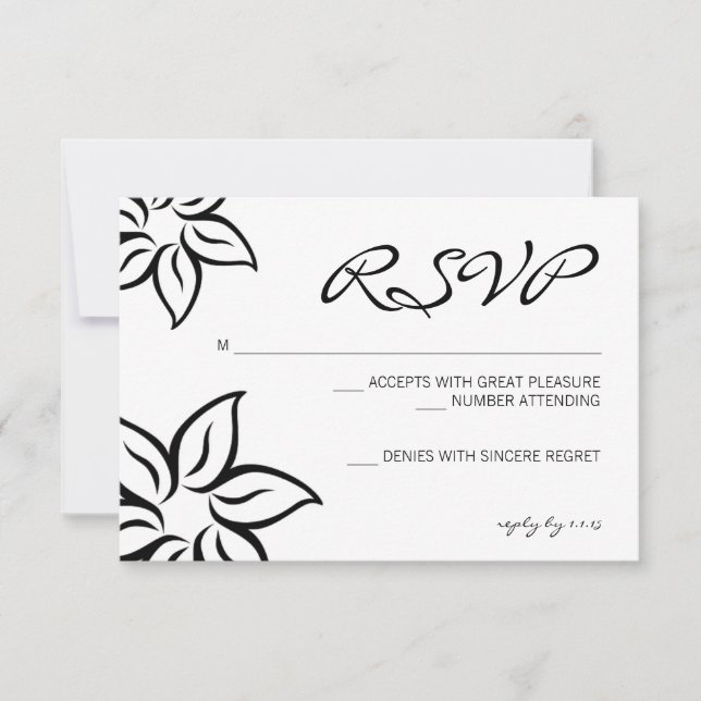 UAWG | Felle |weiß RSVP Karte (Vorderseite)