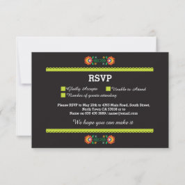 UAWG Fiesta Mexican Print Cards Wedding Party RSVP Karte