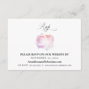 *~* UAWG Floral Rose Hochzeitswebsite Umschließung Begleitkarte