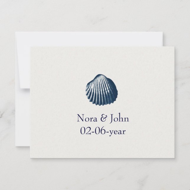 uAwg für Hochzeiten am Strand RSVP Karte (Vorderseite)