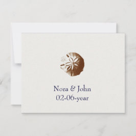 uAwg für Hochzeiten am Strand RSVP Karte