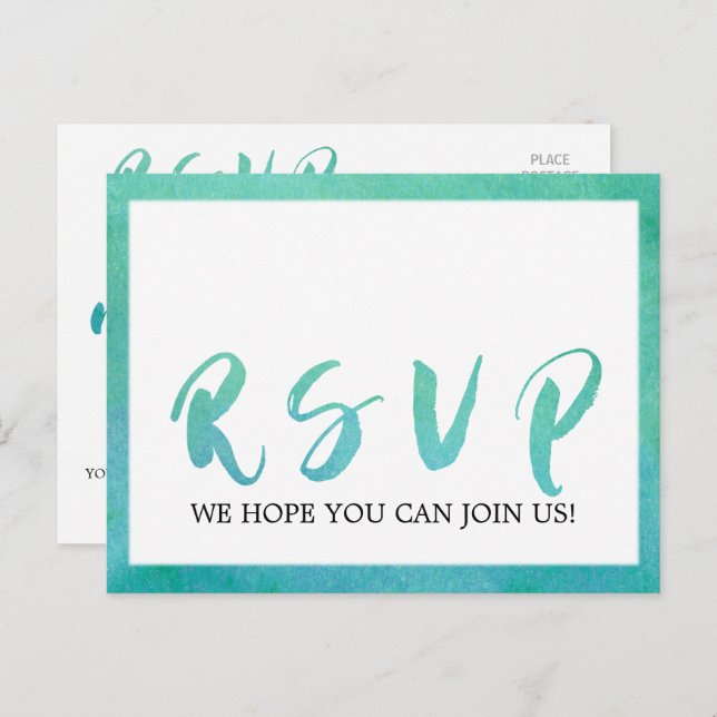 UAwg für Strandaufnahmen Einladungspostkarte (Vorne/Hinten)