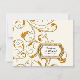 UAWG Glam Old Hollywood Regency Black Krawatte Eve RSVP Karte