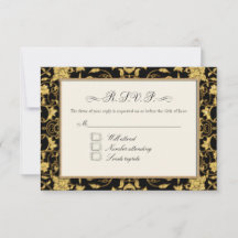 UAWG Gold Floral Damask Imitate Glitzer Hochzeit
