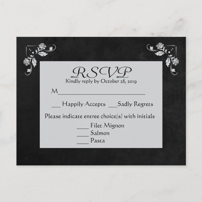 UAwg Grau-Schwarz-Spanplatte Postkarte (Vorderseite)