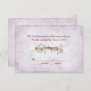 UAWG Hochzeit- zeitsbukett mit Perlen Einladung