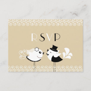UAWG Hochzeitstorte RSVP Karte