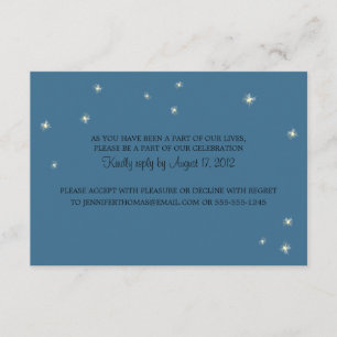 UAWG Information Card Whimsy Fireflies RSVP Karte