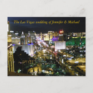 UAWG Las Vegas Wedding Guest Response Einladungspostkarte