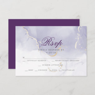 UAWG   Lilac Watercolor RSVP Karte