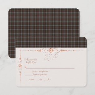 UAWG Lochaber Original Scottish Tartan RSVP Karte