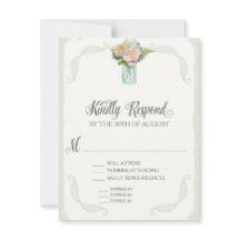 UAWG Menu Choice Mason Jar Rose Script Typografy