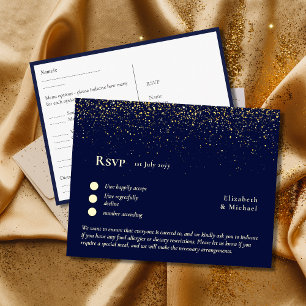 UAWG mit Menüvorlage Blue Gold Postkarte