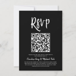 UAWG nach QR-Code | Schwarz-Script-UAWG in Einladung