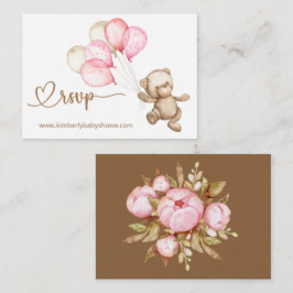 UAWG Online Teddy Bear Baby Bear Baby Dusche Enclo Begleitkarte