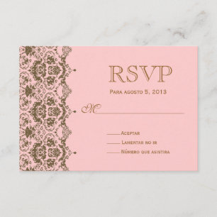 UAWG para boda en español / Wedding Rsvp Karte