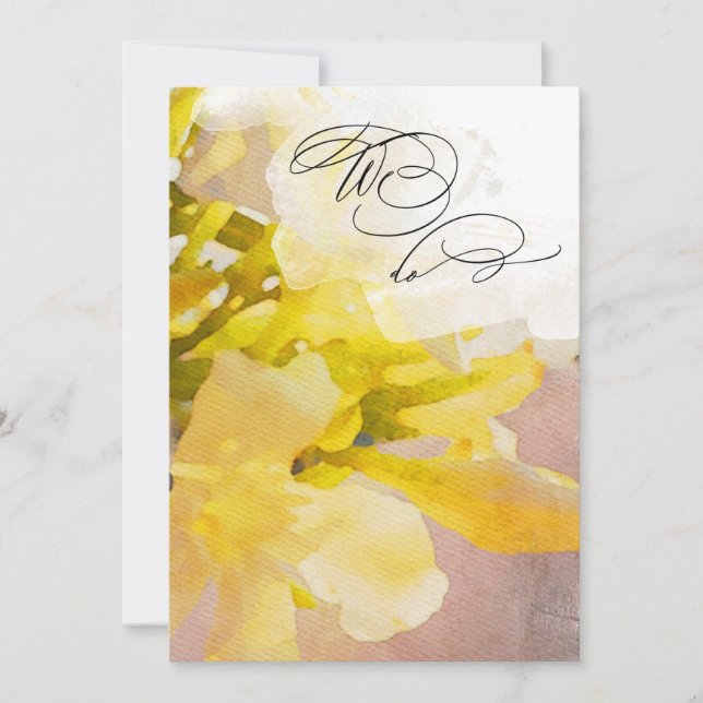 ~* UAWG Peach WE VOR15 QR WEDDING Einladung (Vorderseite)