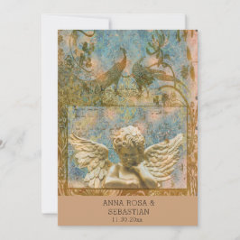 *~ UAWG Peacock Vintage Viktorianische QR AR24 Hoc Einladung