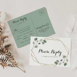 UAwg Postkarte für geometrische Foliage