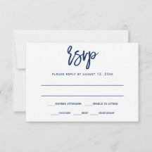 UAWG Postkarte | Pinselkalligrafie — Navy Blue