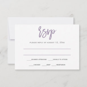 UAWG Postkarte Pinselkalligraphie (Lavendel)