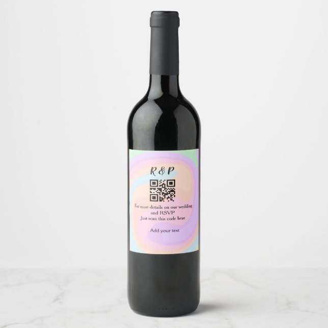 UAwg q oder Code hinzufügen Weinetikett (Vorderseite)