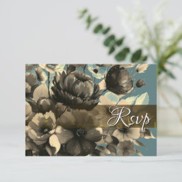 UAwg QR-Antwortkarte für Sage Bouquet RSVP Karte