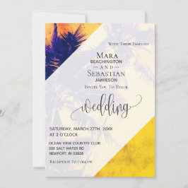 *~* UAWG QR AP13 Exotic FOTO Palms Einladung