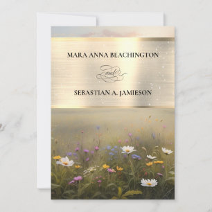 *~* UAWG QR AR31 Misty Blume Einladung Hochzeit