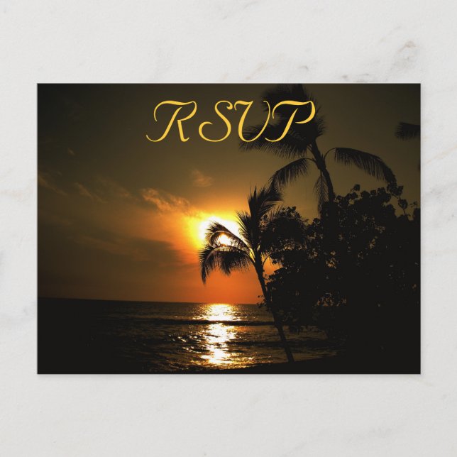 UAWG Receptions Response Beach Shoreline Einladungspostkarte (Vorderseite)