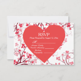 UAWG Red Hearts RSVP Karte