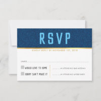 UAWG REPLY KARTE Fett-Typ Gold Denim Blau