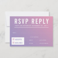 UAWG REPLY REPONY Modernes lila rosa Gradienten
