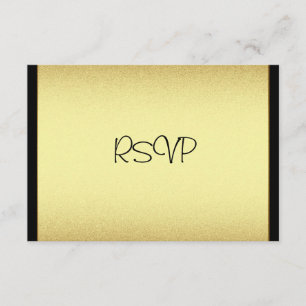UAWG Response Card Ereignisse Gold Schwarz RSVP Karte
