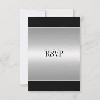 UAWG Response Card Schwarz Alle Ereignisse Silver Einladung