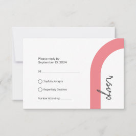 UAWG Response-Karte | Klassischer Stil RSVP Karte