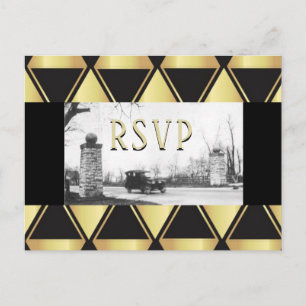 UAWG Roaring Twenties Art Deco Einladungspostkarte