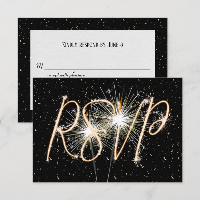 UAWG Sparklers zum Schwarzen Jahrestag Einladung (Vorne/Hinten)