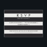 UAWG streifen Schwarz-weiße Hochzeitskartentasche RSVP Karte<br><div class="desc">Chic nautical balck und weiße Streifen Custom Hochzeit uAwg. In unserem Shop finden Sie passende Büroartikel: http://www.zazzle.co.uk/designbyredline/gifts?cg=196521080171907543</div>