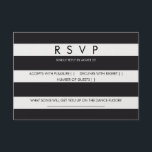 UAWG streifen Schwarz-weiße Hochzeitskartentasche RSVP Karte<br><div class="desc">Chic nautical balck und weiße Streifen Custom Hochzeit uAwg. In unserem Shop finden Sie passende Büroartikel: http://www.zazzle.co.uk/designbyredline/gifts?cg=196521080171907543</div>